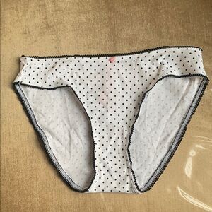 Victoria's Secret Black and White Polka Dot Bottoms